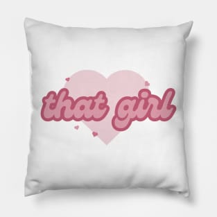 'that girl' print Pillow