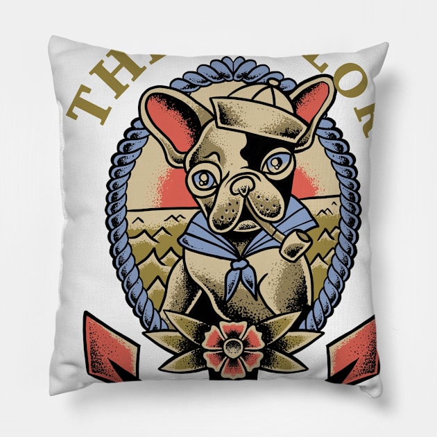 Sailor dog Pillow by Toothless22