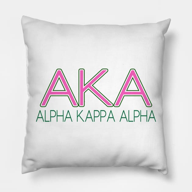 AKA Shirt -  AKA Paraphernalia - 1908 Pillow by Pretty Phoxie LLC