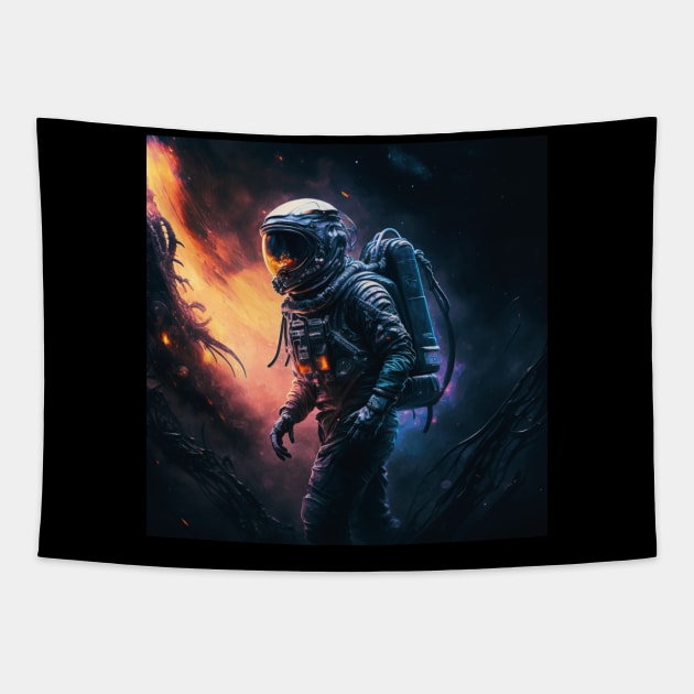 spaceman Tapestry by rocknerd