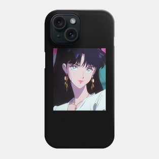 Anime Girl - Ice Blue - AI Phone Case