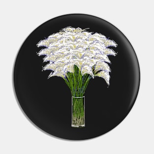 WHITE CALLA LILLIES PAINTING Pin