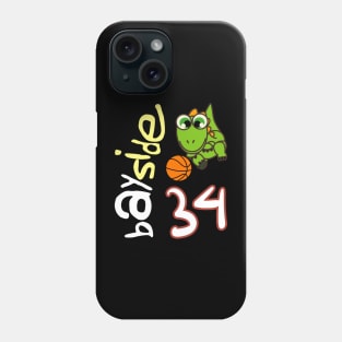 Bayside Dinosaurs Wavy Retro Basketball Jersey #34 Phone Case