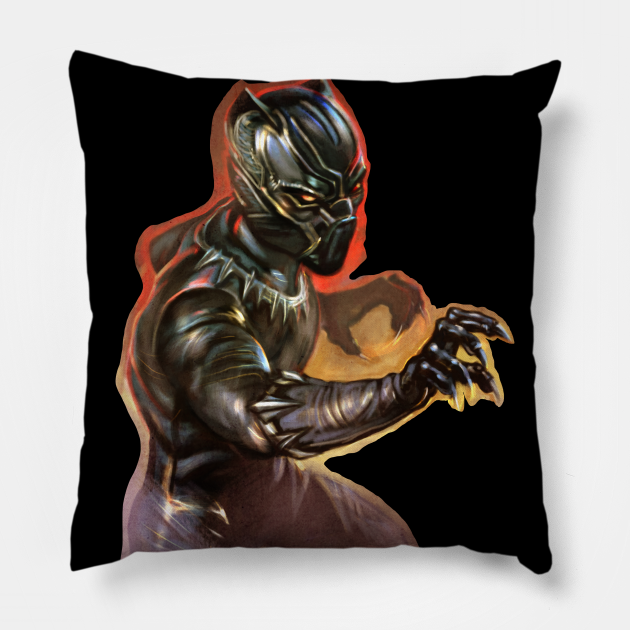Black Panther Black Panther Pillow TeePublic