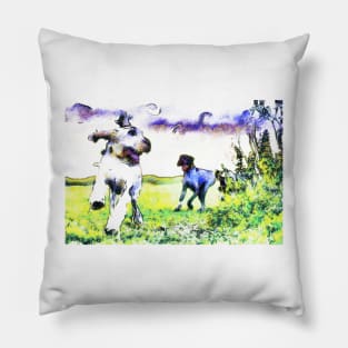 Chase Me Spinone Pillow
