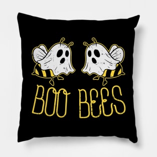 Boo Bees Funny Halloween Matching Couple Costume Pillow