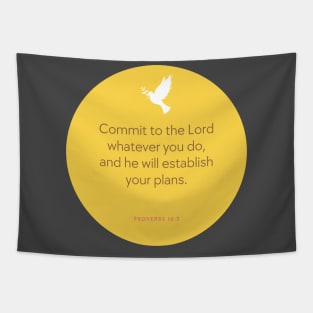 Proverbs 16:3 - Commit to the Lord Tapestry