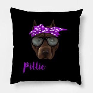 Pittie Mom, Pitbull Lover Pillow