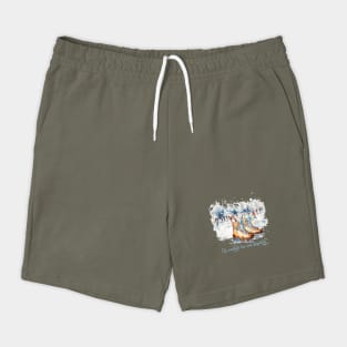 Watercolor I'd rather be ice skating Shorts