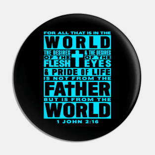 1 John 2:16 For All That Is In The World Pin