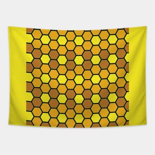 Beehive Hexagon Pattern Overall Design Tapestry