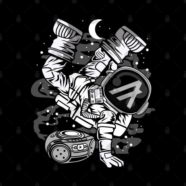 Hiphop Astronaut Algorand ALGO Coin To The Moon Crypto Token Cryptocurrency Wallet Birthday Gift For Men Women by Thingking About