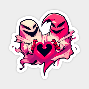 Two pink Ghosts Magnet