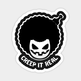 Fun Afro Halloween evil scary face Magnet