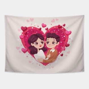 lover heart | valentine gift Tapestry