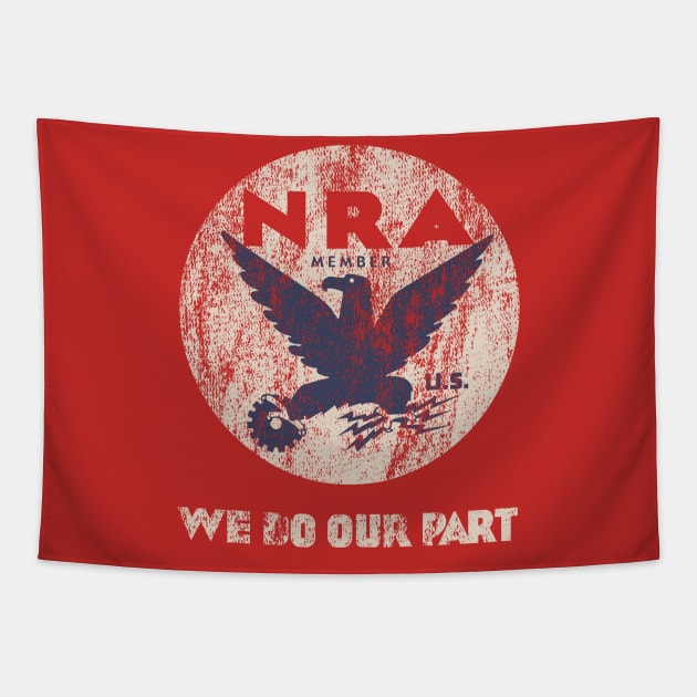 National Recovery Administration (NRA) Tapestry by DustinCropsBoy