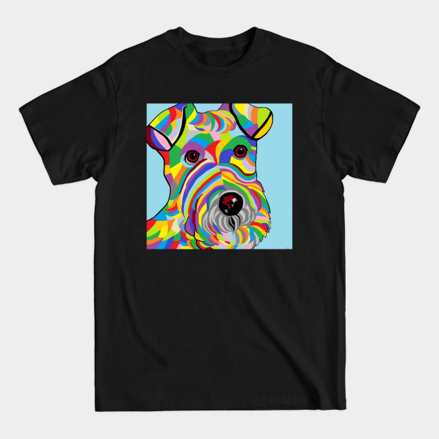 Disover Colorful Wire Hair Fox Terrier - Terrier - T-Shirt