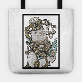 Steampunk Angel Ferret - Black Outline Tote