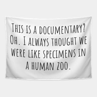 A Human Zoo Tapestry