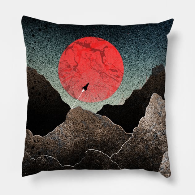 Uncharted world Pillow by Swadeillustrations