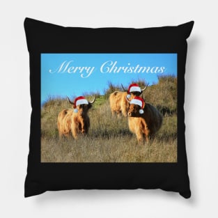 Cladich Cows Christmas Pillow