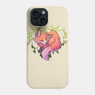 Sleeping Heart Fox Phone Case