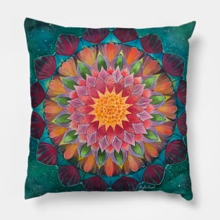 Green Mandala Pillow