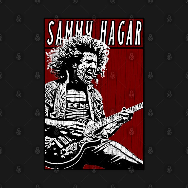 Vintage Retro Sammy Hagar by Projectup