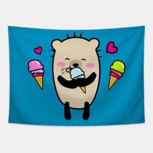 Mochie love ice cream Tapestry