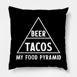 Food Pyramid beer tacos Pillow