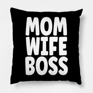 Mom Wife Boss Pillow