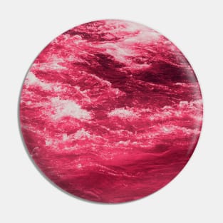 Pink Ocean Waves Pin