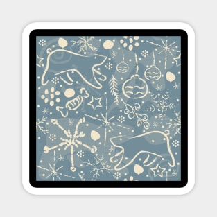 Winter Pattern Magnet