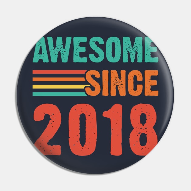 Vintage Awesome Since 2018 Pin by Emma