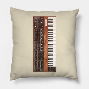 Vintage 70s Keyboard Synthesizer Pillow