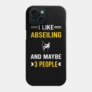 3 People Abseiling Abseil Phone Case