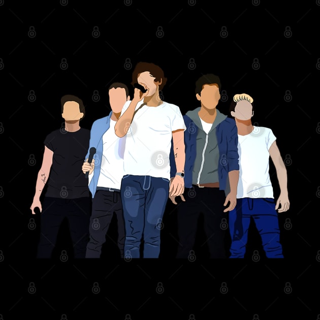 One Direction Live Artwork mode shillouette by denissoe