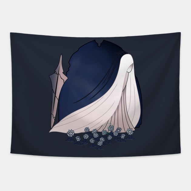 Hollow Knight - Solace for Ze mer Tapestry by JuditangeloZK