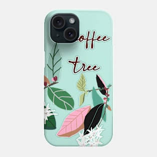 a coffee  tree, hand drawing Phone Case