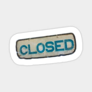 Closed Sign Magnet