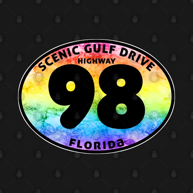 Scenic Gulf Drive Highway 98 Destin Beach Florida Palms Panhandle Emerald Coast by TravelTime