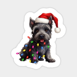 Christmas Scottish Terrier Magnet