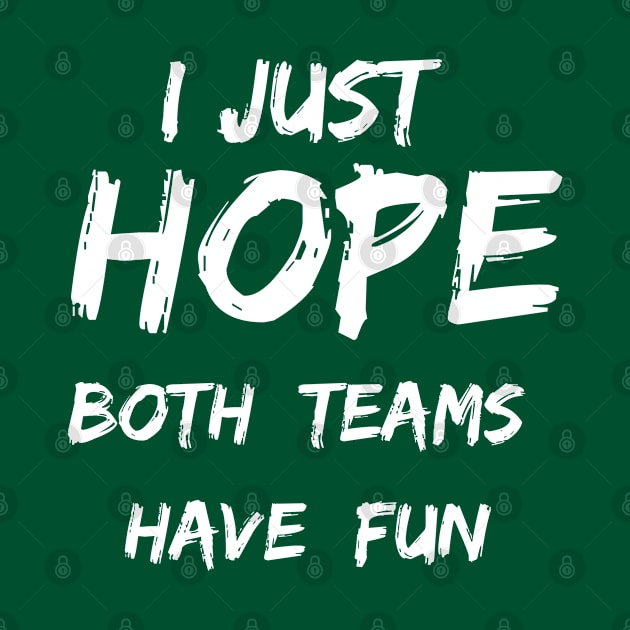 I just hope both teams have fun by TulipDesigns