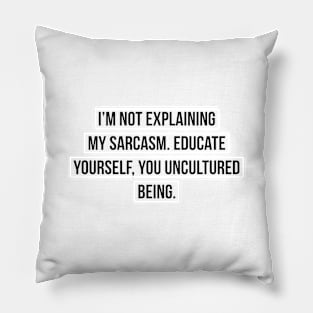 funny phrase Pillow