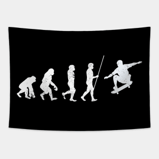 Skateboard Evolution Skate Fan Skateboarding Skater Life Tapestry