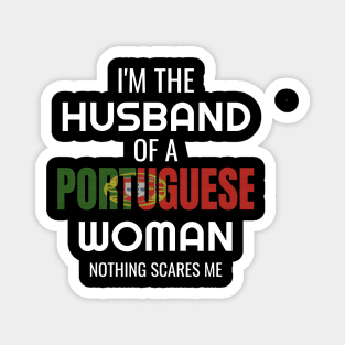Mens Funny Portuguese design - Gift For Husband Of Portuguese Wife Magnet