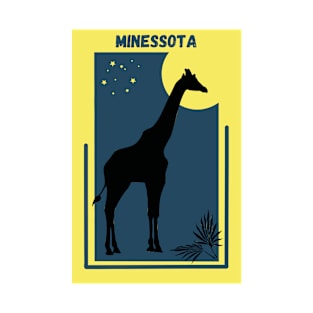 Zoo Vintage Geometric Modern Poster for the Zoo Destination Minessota in Apple Valley T-Shirt