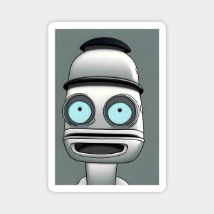 Smiling cute robot Magnet