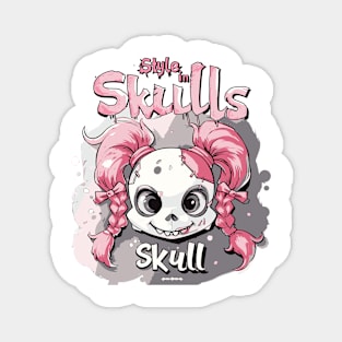 Skull Girl, Skull Fun T-Shirt 03 Magnet