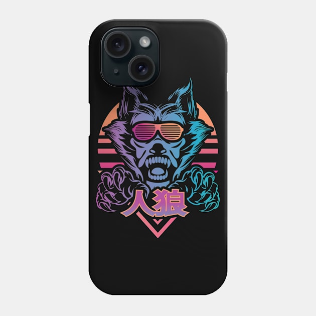 Retro Werewolf Phone Case by jrberger